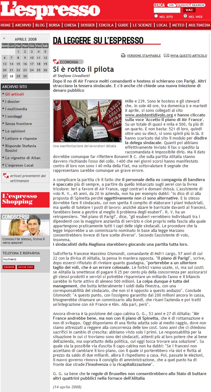 rivista espresso